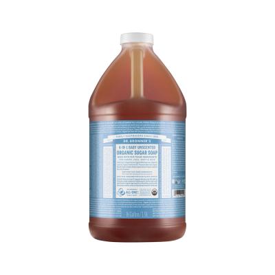 Dr. Bronner's Organic Sugar Soap Refill 4-in-1 Unscented (Baby) (Pump) 1.9L